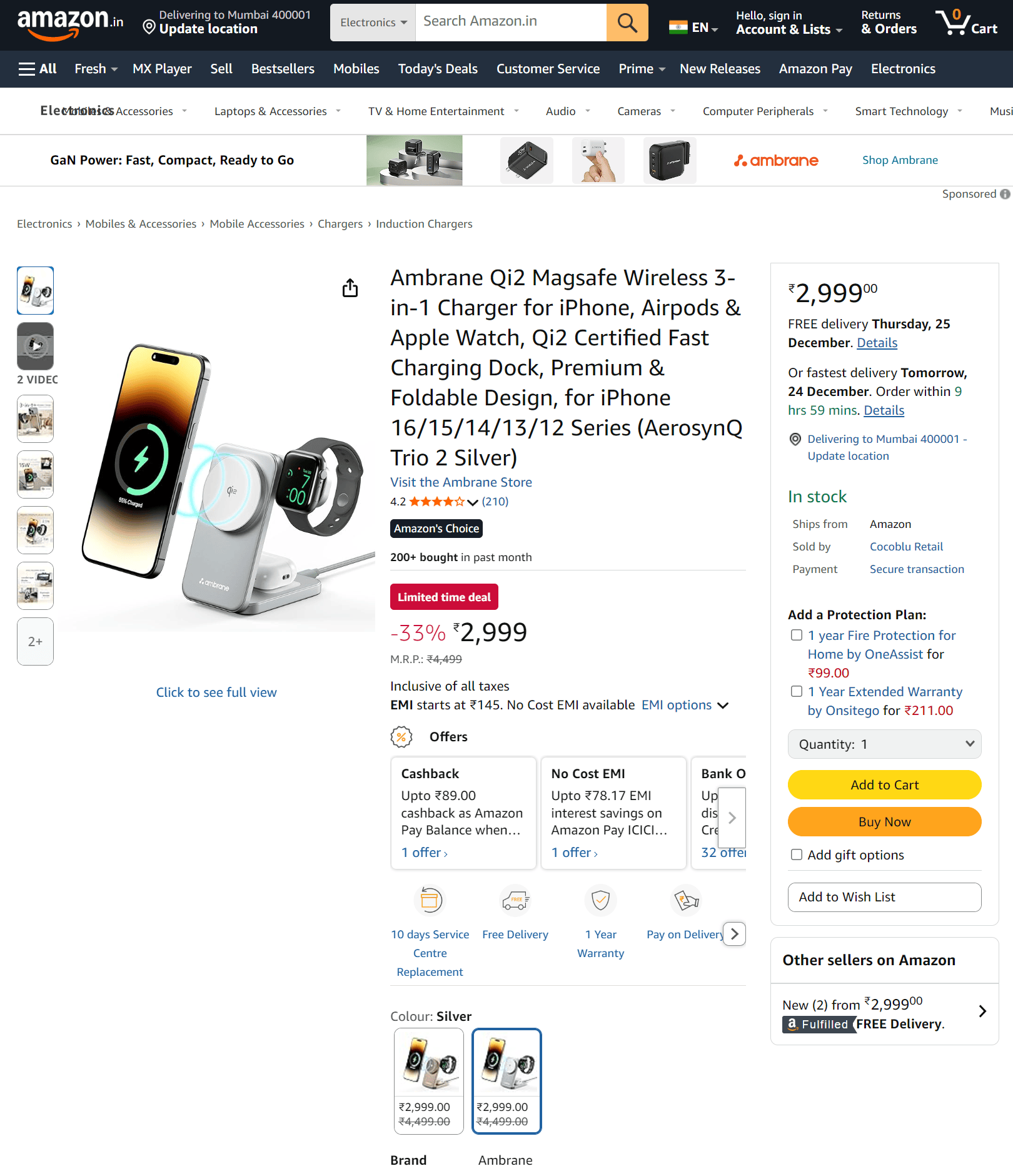 亚马逊12月最火的10款无线充电器开元棋牌度“果粉”都在买什么？揭秘(图8)